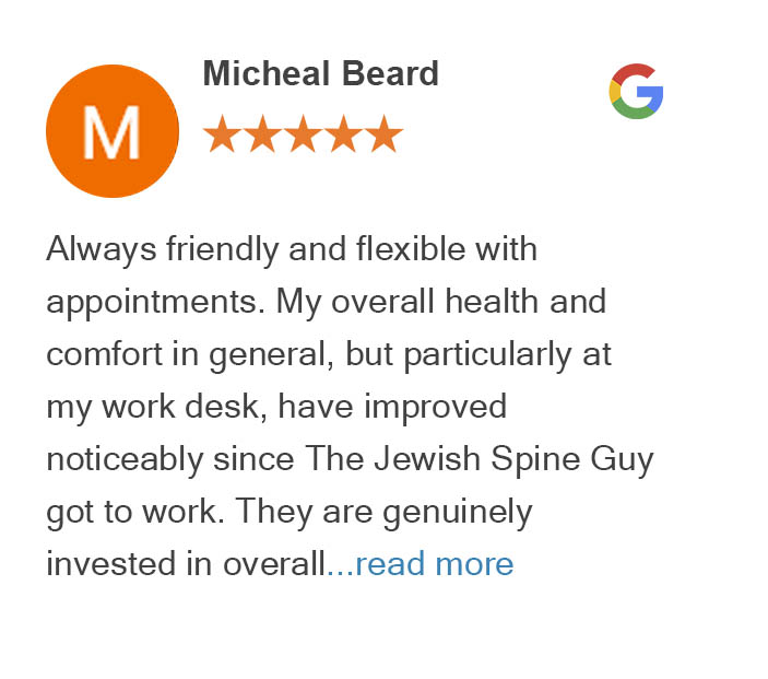 Google review from Micheal Beard - Roxbury West Seattle Burien Chiropractic Clinic
