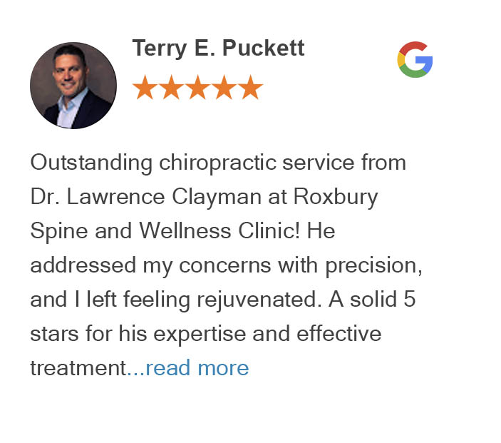 Google review from Terry Puckett - Roxbury West Seattle Burien Chiropractic Clinic